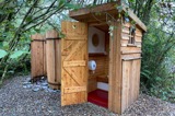 Cuckoo's Nest Tree House compost toilet at Florence Springs Glamping Village - luxury glamping near Tenby, Pembrokeshire, South West Wales