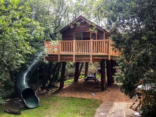 Cuckoo's Nest treehouse at Florence Springs Glamping Village - Tenby, Pembrokeshire, south west Wales