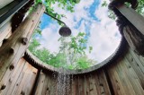 Stargazing shower at Florence Springs Glamping Village - luxury glamping near Tenby, Pembrokeshire, South West Wales